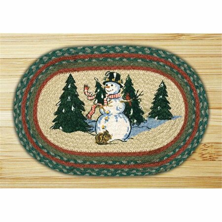 CAPITOL IMPORTING CO Capitol Importing Winter Wonderland - 10 in. x 15 in. Hand Printed Oval Swatch 81-246WW
